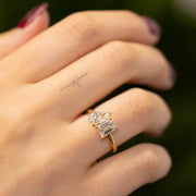 Venus Toi et Moi Style 2 Stone Lab Grown Diamond Ring 18ct Yellow Gold 2.00ct