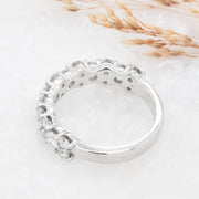 Noah James Jewellers Manchester Bespoke Gallery BESPOKE 18CT WHITE GOLD ETERNITY RING Lab Grown Diamond Moissanite