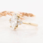 Noah James Jewellers Manchester Bespoke Gallery BESPOKE 18CT YELLOW GOLD MARQUISE ENGAGEMENT RING Lab Grown Diamond Moissanite