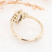 Noah James Jewellers Manchester Bespoke Gallery BESPOKE 18CT YELLOW GOLD MARQUISE ENGAGEMENT RING Lab Grown Diamond Moissanite