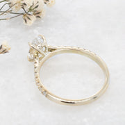 Noah James Jewellers Manchester Bespoke Gallery BESPOKE 18CT YELLOW GOLD OVAL ENGAGEMENT RING Lab Grown Diamond Moissanite