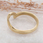 Noah James Jewellers Manchester Bespoke Gallery BESPOKE 22CT YELLOW GOLD SHAPED WEDDING BAND Lab Grown Diamond Moissanite