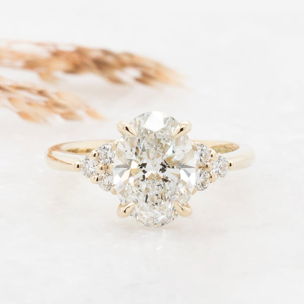 Noah James Jewellers Manchester Bespoke Gallery BESPOKE 2CT OVAL ENGAGEMENT RING Lab Grown Diamond Moissanite