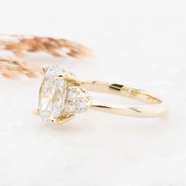 Noah James Jewellers Manchester Bespoke Gallery BESPOKE 2CT OVAL ENGAGEMENT RING Lab Grown Diamond Moissanite