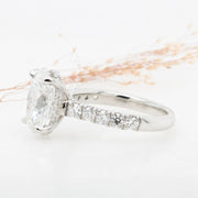 Noah James Jewellers Manchester Bespoke Gallery BESPOKE 3CT OVAL ENGAGEMENT RING Lab Grown Diamond Moissanite