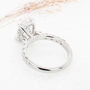 Noah James Jewellers Manchester Bespoke Gallery BESPOKE 3CT OVAL ENGAGEMENT RING Lab Grown Diamond Moissanite