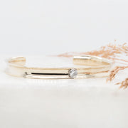 Noah James Jewellers Manchester Bespoke Gallery BESPOKE 9CT YELLOW GOLD TORQUE DIAMOND BANGLE Lab Grown Diamond Moissanite