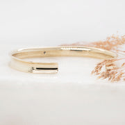 Noah James Jewellers Manchester Bespoke Gallery BESPOKE 9CT YELLOW GOLD TORQUE DIAMOND BANGLE Lab Grown Diamond Moissanite