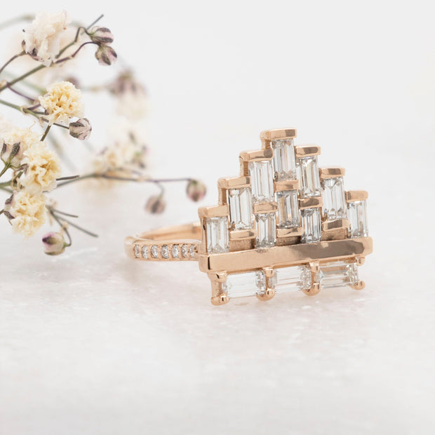 Noah James Jewellers Manchester Bespoke Gallery BESPOKE 3CT OVAL ENGAGEMENT RING Lab Grown Diamond Moissanite