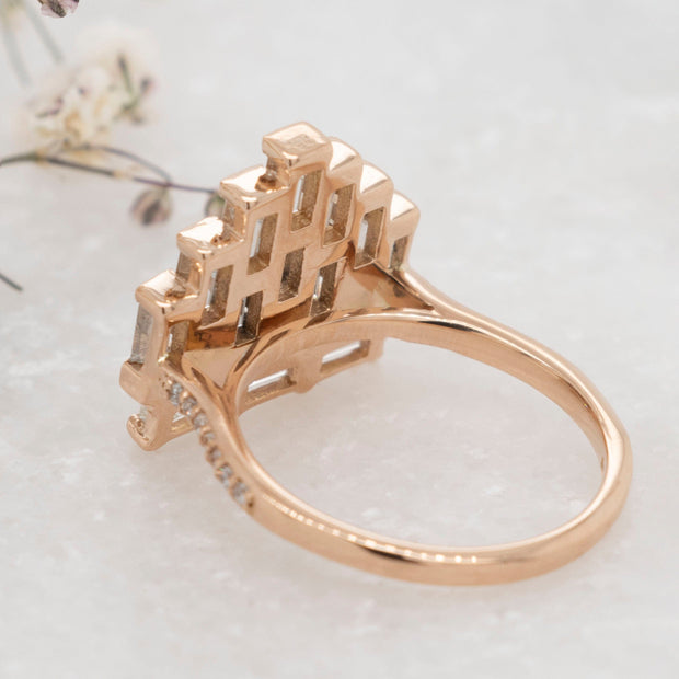 Noah James Jewellers Manchester Bespoke Gallery BESPOKE 3CT OVAL ENGAGEMENT RING Lab Grown Diamond Moissanite