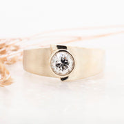 Noah James Jewellers Manchester Bespoke Gallery BESPOKE BEZEL SET ENGAGEMENT RING Lab Grown Diamond Moissanite