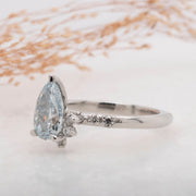 Noah James Jewellers Manchester Bespoke Gallery BESPOKE BLUE DIAMOND ENGAGEMENT RING Lab Grown Diamond Moissanite