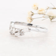 Noah James Jewellers Manchester Bespoke Gallery BESPOKE CLUSTER WEDDING BAND Lab Grown Diamond Moissanite