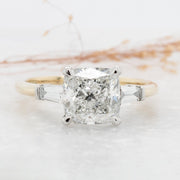 Noah James Jewellers Manchester Bespoke Gallery BESPOKE CUSHION CUT ENGAGEMENT RING Lab Grown Diamond Moissanite