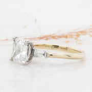 Noah James Jewellers Manchester Bespoke Gallery BESPOKE CUSHION CUT ENGAGEMENT RING Lab Grown Diamond Moissanite