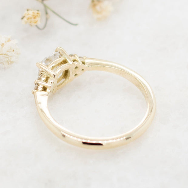 Noah James Jewellers Manchester Bespoke Gallery BESPOKE CUSHION CUT ENGAGEMENT RING Lab Grown Diamond Moissanite