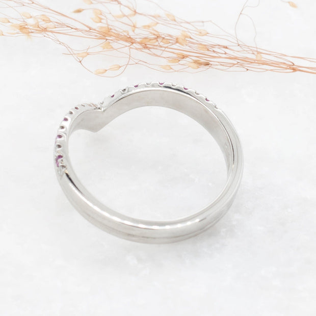 Noah James Jewellers Manchester Bespoke Gallery BESPOKE DIAMOND AND PINK SAPPHIRE DRESS RING Lab Grown Diamond Moissanite