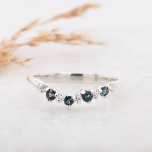 Noah James Jewellers Manchester Bespoke Gallery BESPOKE DIAMOND AND TOPAZ WEDDING BAND Lab Grown Diamond Moissanite