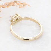 Noah James Jewellers Manchester Bespoke Gallery BESPOKE EAST-WEST CURVED BAND ENGAGEMENT RING Lab Grown Diamond Moissanite