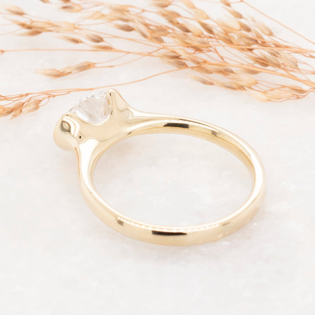 Noah James Jewellers Manchester Bespoke Gallery BESPOKE EAST-WEST OVAL ENGAGEMENT RING Lab Grown Diamond Moissanite