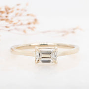 Noah James Jewellers Manchester Bespoke Gallery BESPOKE EAST-WEST SOLITAIRE ENGAGEMENT RING Lab Grown Diamond Moissanite