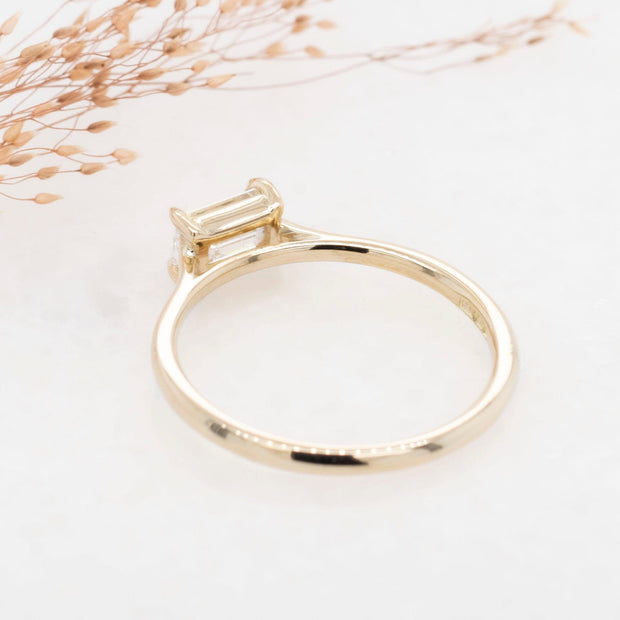 Noah James Jewellers Manchester Bespoke Gallery BESPOKE EAST-WEST SOLITAIRE ENGAGEMENT RING Lab Grown Diamond Moissanite