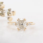 Noah James Jewellers Manchester Bespoke Gallery BESPOKE ELONGATED CUSHION CUT ENGAGEMENT RING Lab Grown Diamond Moissanite