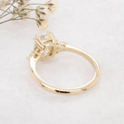 Noah James Jewellers Manchester Bespoke Gallery BESPOKE ELONGATED CUSHION CUT ENGAGEMENT RING Lab Grown Diamond Moissanite