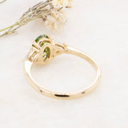 Noah James Jewellers Manchester Bespoke Gallery BESPOKE GREEN DIAMOND ENGAGEMENT RING Lab Grown Diamond Moissanite