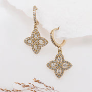 Noah James Jewellers Manchester Bespoke Gallery BESPOKE LAB GROWN DIAMOND MARQUISE CUT FLORAL YELLOW GOLD EARRINGS Lab Grown Diamond Moissanite