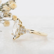 Noah James Jewellers Manchester Bespoke Gallery BESPOKE MARQUISE DIAMOND ENGAGEMENT RING Lab Grown Diamond Moissanite