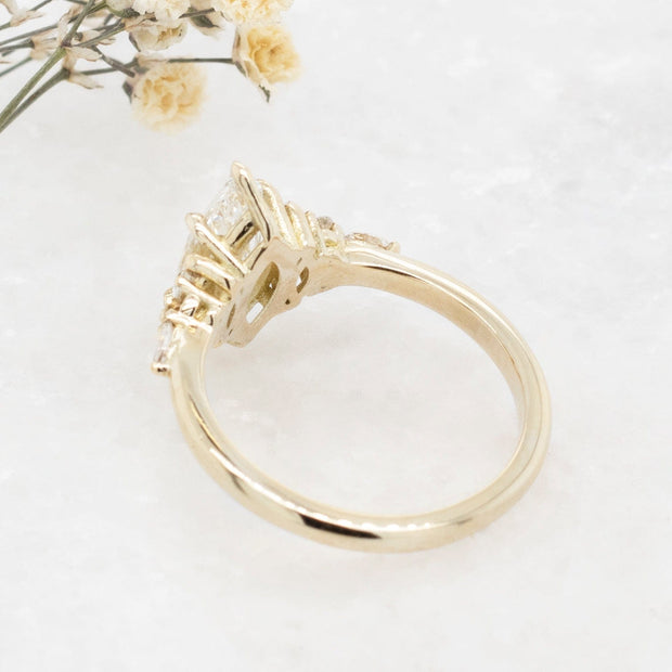 Noah James Jewellers Manchester Bespoke Gallery BESPOKE MARQUISE DIAMOND ENGAGEMENT RING Lab Grown Diamond Moissanite