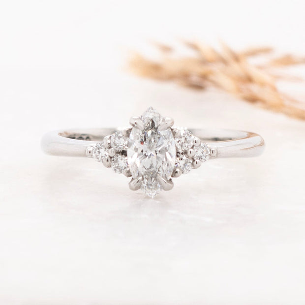 Noah James Jewellers Manchester Bespoke Gallery BESPOKE MARQUISE DIAMOND ENGAGEMENT RING Lab Grown Diamond Moissanite