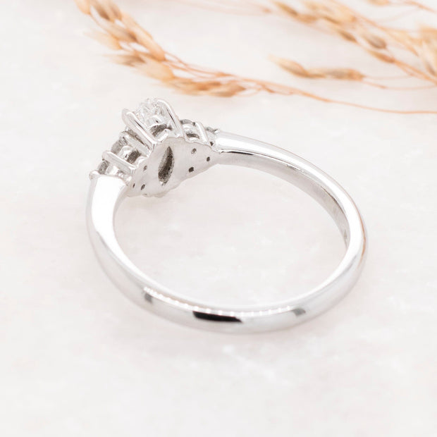 Noah James Jewellers Manchester Bespoke Gallery BESPOKE MARQUISE DIAMOND ENGAGEMENT RING Lab Grown Diamond Moissanite