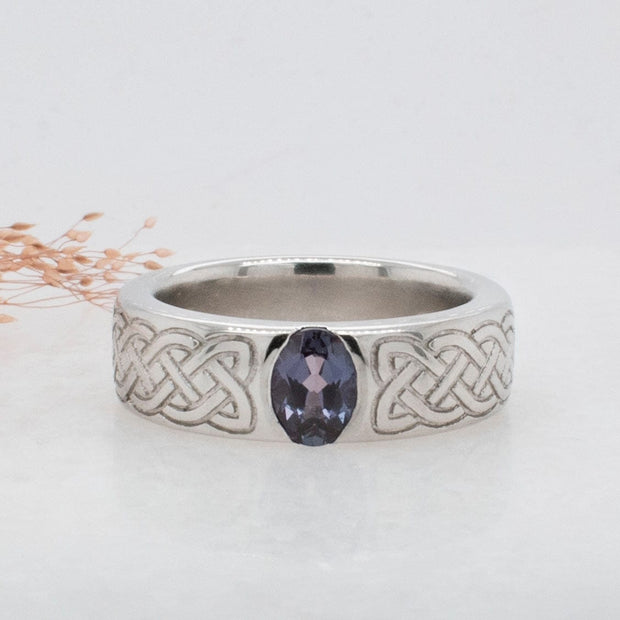 Noah James Jewellers Manchester Bespoke Gallery BESPOKE ALEXANDRITE WEDDING SET Lab Grown Diamond Moissanite