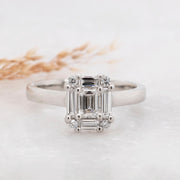 Noah James Jewellers Manchester Bespoke Gallery BESPOKE MIXED DIAMOND ENGAGEMENT RING Lab Grown Diamond Moissanite