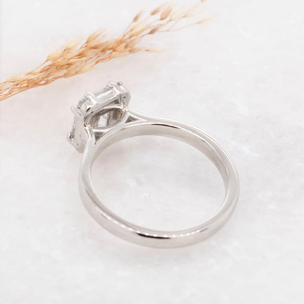 Noah James Jewellers Manchester Bespoke Gallery BESPOKE MIXED DIAMOND ENGAGEMENT RING Lab Grown Diamond Moissanite