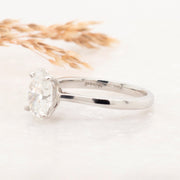 Noah James Jewellers Manchester Bespoke Gallery BESPOKE OVAL PLATINUM ENGAGEMENT RING Lab Grown Diamond Moissanite