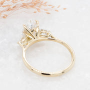 Noah James Jewellers Manchester Bespoke Gallery BESPOKE PEAR 3 STONE ENGAGEMENT RING Lab Grown Diamond Moissanite