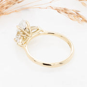 Noah James Jewellers Manchester Bespoke Gallery BESPOKE PEAR SHAPED ENGAGEMENT RING Lab Grown Diamond Moissanite