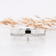 Noah James Jewellers Manchester Bespoke Gallery BESPOKE PLATINUM DIAMOND WEDDING BAND Lab Grown Diamond Moissanite