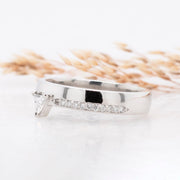 Noah James Jewellers Manchester Bespoke Gallery BESPOKE PLATINUM DIAMOND WEDDING BAND Lab Grown Diamond Moissanite