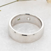 Noah James Jewellers Manchester Bespoke Gallery BESPOKE PLATINUM STARBURST WEDDING BAND Lab Grown Diamond Moissanite