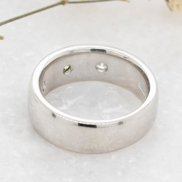 Noah James Jewellers Manchester Bespoke Gallery BESPOKE PLATINUM STARBURST WEDDING BAND Lab Grown Diamond Moissanite