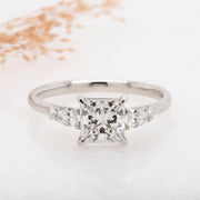 Noah James Jewellers Manchester Bespoke Gallery BESPOKE PRINCESS CUT ENGAGEMENT RING Lab Grown Diamond Moissanite