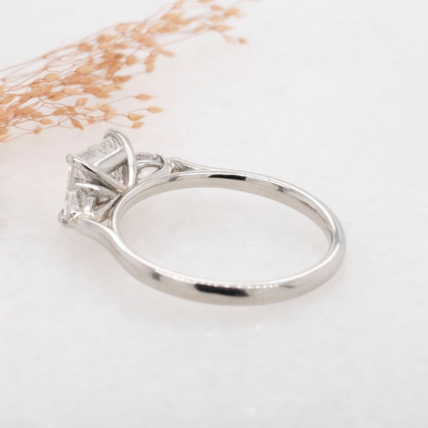 Noah James Jewellers Manchester Bespoke Gallery BESPOKE PRINCESS CUT ENGAGEMENT RING Lab Grown Diamond Moissanite