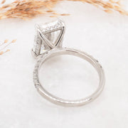 Noah James Jewellers Manchester Bespoke Gallery BESPOKE RADIANT CUT ENGAGEMENT RING Lab Grown Diamond Moissanite