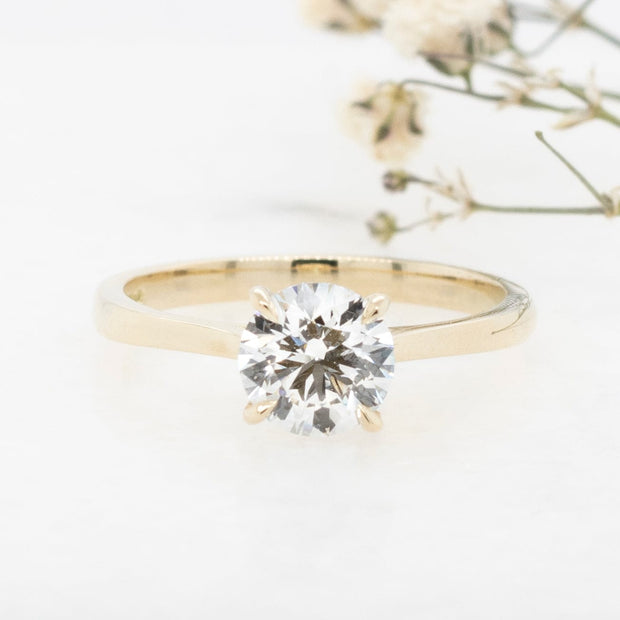 Noah James Jewellers Manchester Bespoke Gallery BESPOKE ROUND BRILLAINT CUT ENGAGEMENT RING Lab Grown Diamond Moissanite