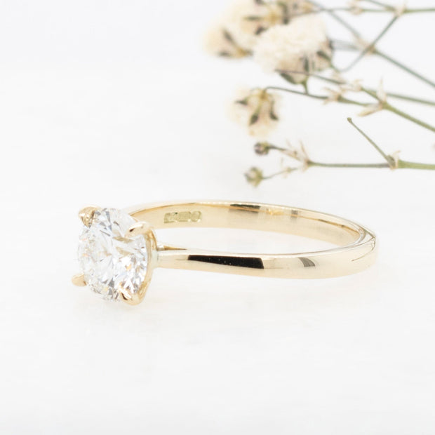 Noah James Jewellers Manchester Bespoke Gallery BESPOKE ROUND BRILLAINT CUT ENGAGEMENT RING Lab Grown Diamond Moissanite