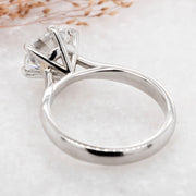 Noah James Jewellers Manchester Bespoke Gallery BESPOKE ROUND BRILLIANT CUT 2CT PLATINUM ENGAGEMENT RING Lab Grown Diamond Moissanite